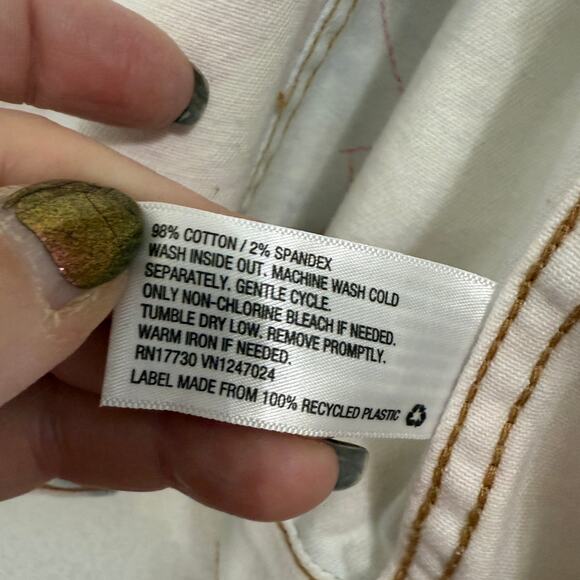 Upcycled Wild Fable Pastel Tie Dye Trucker Jacket w/Graphic & Towel Sleeves XL - Picture 10 of 12